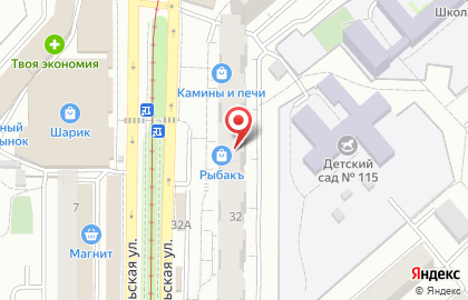 Пивная лавка на Барнаульской улице на карте
