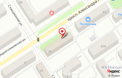 Нотариус Ханнанова Т.А. на проспекте Александра Невского на карте