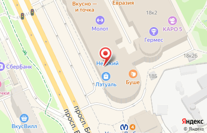 Салон продаж МТС на проспекте Большевиков на карте