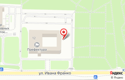 Банкомат ВТБ на улице Ивана Франко на карте