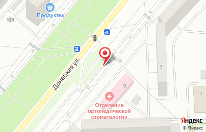Продукты, магазин на Донецкой улице на карте
