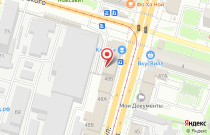 Акцент на Октябрьской улице на карте
