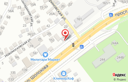 Строительная компания Легион на проспекте Шолохова на карте