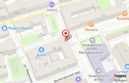 Супермаркет Дикси в Петроградском районе на карте
