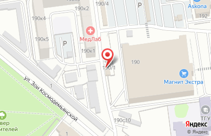 Автомойка в Тамбове на карте