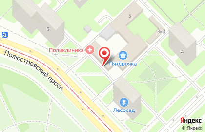 Служба экспресс-доставки Сдэк на Полюстровском проспекте на карте