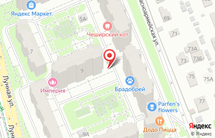 Интернет-магазин интим-товаров Puper.ru на Лунной улице на карте