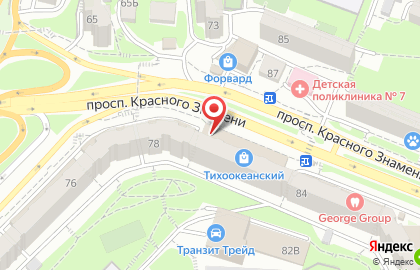 Фабрика мягкой мебели Форм на проспекте Красного Знамени на карте