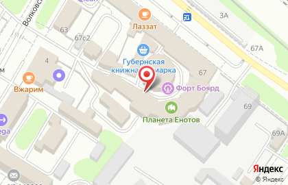 Батутный клуб Cosmica на Волковской улице на карте