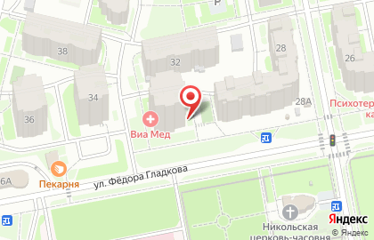Компания Faberlic на улице Фёдора Гладкова на карте