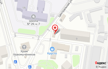 Продуктовый магазин на ул. Поведники пос, вл9 на карте