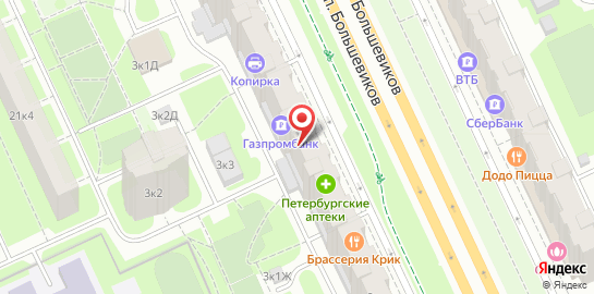 Сервисный центр Apple Express на проспекте Большевиков на карте