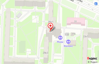 Подростково-молодежный клуб Маяк на улице Маршала Захарова на карте
