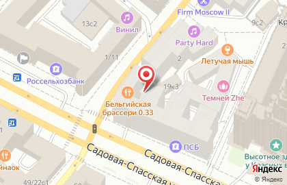 Московское бюро ремонта на Садовой-Спасской улице на карте