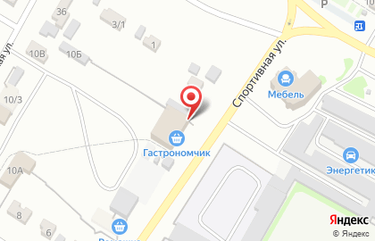 Закусочная на Спортивной улице на карте
