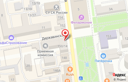 Тамбовская областная торгово-промышленная палата на улице Карла Маркса на карте