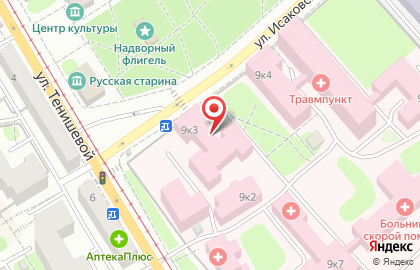 Клиническая больница скорой медицинской помощи в Смоленске на карте