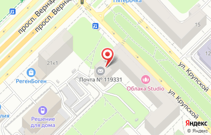 Пансионат Почта России в Ломоносовском районе на карте