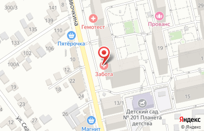 Школа фитнеса Варвары Медведевой в Карасунском округе на карте