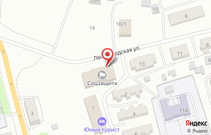Территориальный центр социального обслуживания населения на Лесозаводской улице на карте