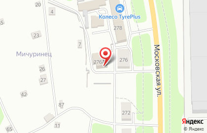 Автосервис Колесо на Московской улице на карте