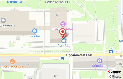 Банк Уралсиб в Москве на карте