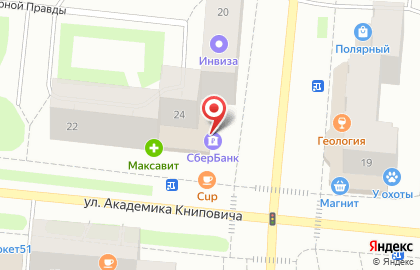 СберБанк России в Ленинском округе на карте