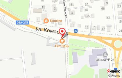 Автокафе Пит Лайн на улице Ленинградской на карте