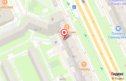 Дом быта Золотой каблучок на проспекте Большевиков на карте
