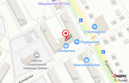 Супермаркет Пятёрочка на Комарова на карте