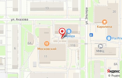 Магазин хлебобулочных изделий Петровский на улице Эльгера на карте