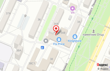 Цветочная лавка на проспекте Ленина на карте