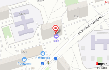 Мини-гостиница Уют в Северном Орехово-Борисово на карте