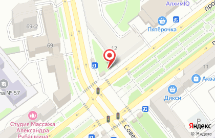 Киоск по продаже фруктов и овощей в Ярославле на карте