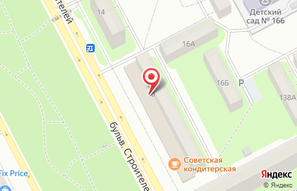 Банк ВТБ на бульваре Строителей на карте