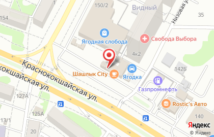 Салон связи МегаФон на Краснококшайской улице на карте