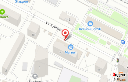 Супермаркет Верный в Октябрьском районе на карте