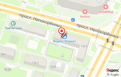Кореана на улице Непокоренных на карте
