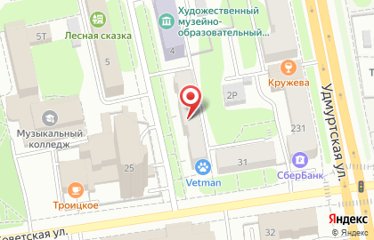 Ветеринарная клиника Ветсервис на улице Ломоносова на карте