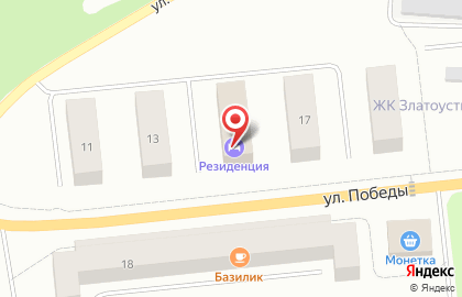 Отель Резиденция на улице Победы на карте