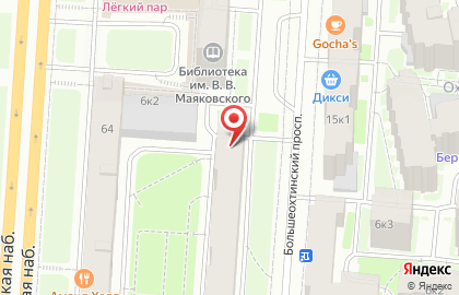 Пекарня-кондитерская Азбука Хлеба на Большеохтинском проспекте на карте