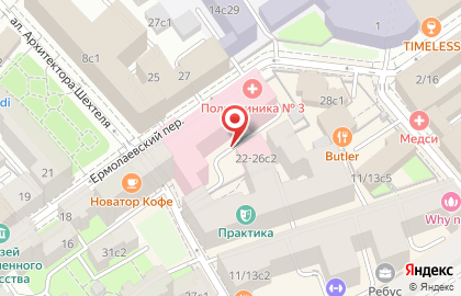 Центрального АО # 3 на Маяковской на карте