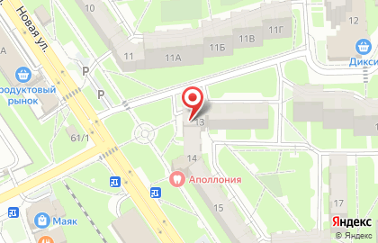 Магазин у дома Бристоль на Новой улице на карте