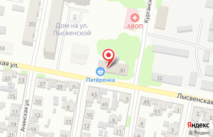 Супермаркет Пятёрочка в Куйбышевском районе на карте