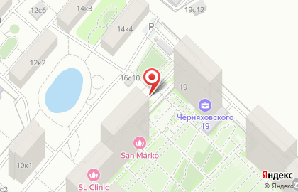 Шиномонтажная мастерская на ул. Черняховского, 19 ст9 на карте