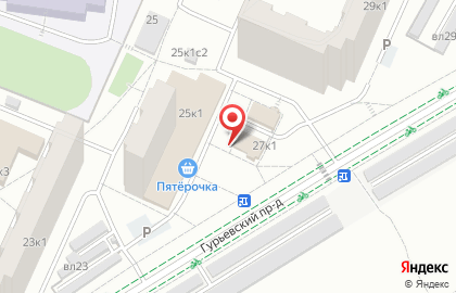 Вечерняя Москва в Южном Орехово-Борисово на карте