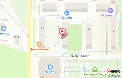 Магазин Зоомаркет в Челябинске на карте