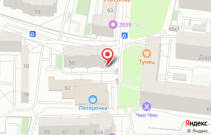 Продуктовый магазин в Калининграде на карте