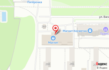Супермаркет Магнит на улице Верхняя Дуброва на карте