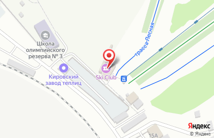 Центр горнолыжного спорта Ski Club на Подгорной улице на карте